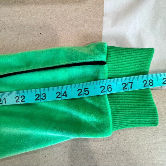 Y2K 1999 Velour Crop Refuge Athletics Jersey Zipper Jacket Small - Picture 13 of 13